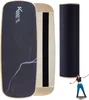 A balance board and roller are displayed, with a person using a balance board in the background. Produktbild-Vorschau