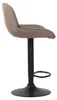 Tabouret de bar CLP Lentini en tissu, pivotant et réglable Voir les images du produit 3