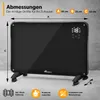 Tresko Glaskonvektor 2000W APP WiFi Funktion Schwarz Produktbild-Vorschau 7