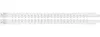 Two identical white plastic saw blades with multiple attachment points are laid out parallel to each other against a white background. Náhľad obrázku produktu