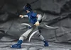 A detailed action figure of Sasuke Uchiha from Naruto, posed dynamically with a shuriken. Podgląd zdjęcia produktu