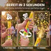 Premium Konfettikanone Gold 10er Set - Elegante Produktbild-Vorschau 4