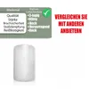 A roll of bubble wrap is shown next to a marketing graphic highlighting its features. Produktbild-Vorschau