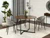 Okrúhly jedálenský stôl 120 KEON - čierny / orech Náhľad obrázku produktu 2