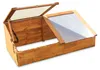 Frühbeet aus braunem Holz, L 116 x T 54 x H 42/19 cm, Produktbild-Vorschau 1