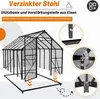 QEENTOE aluminium kas met fundering, 365x250x205 cm, kas Productafbeelding-voorbeeld 3