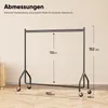 HOKEEPER Schwerlast Kleiderständer auf Rollen,Kleiderstange Produktbild-Vorschau 4