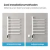 Heilmetz Elektrischer Handtuchheizkörper 78x45 cm Weiß, Produktbild-Vorschau 4