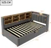 okwish Polsterbett 90×200 mit Ablagen,Staufächern und Produktbild-Vorschau 7