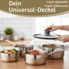 LS-LebenStil Universal Topfdeckel Glasdeckel Ø 18 20 22cm Produktbild-Vorschau 4