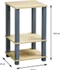 KESPER Regál policový Blue 3 police, plast, MDF, 34 x 58,5 Náhled obrázku produktu 5