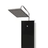 vidaXL Sprchový panel sklenený 18x45,5x130 cm čierny Náhľad obrázku produktu 4