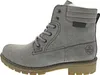 A side view of a gray boot with laces and a tan sole. Anteprima dell’immagine prodotto