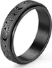 Anti stresový prsten Fidget Ring Měsíc Hvězdy Úzkost Prsten Náhled obrázku produktu 1