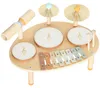 Sweiko Kinder Schlagzeug 4-in-1 Montessori Musikinstrumente Produktbild-Vorschau 3
