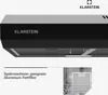 A close-up view of a kitchen range hood with text and a separate image showing a filter in a dishwasher. Podgląd zdjęcia produktu