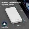 Extralink 10000 mAh Blanc Powerbank, USB-C, 2× USB, Compact Voir les images du produit 5