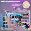 Flieks Etagenbett 140x200cm mit Schreibtisch und Produktbild-Vorschau 6