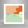 Poster - Poster ohne Rahmen - Sonne Segelschiff Laterne - Produktbild-Vorschau 4