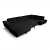 Sofiland Ecksofa Aller U-Form rechts 345x202 cm Schwarz mit Produktbild-Vorschau 8