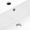 vidaXL Umývadlo na stenu keramické biele 500 x 450 x 410 mm Náhľad obrázku produktu 4