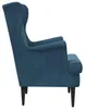 vidaXL Sessel Blau Samt Produktbild-Vorschau 5