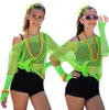 Oblique Unique Netzshirt Netztop Damen Netz Hemd Oberteil Produktbild-Vorschau 4