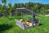 Ladanas® Sandkasten Holz- IMPRÄGNIERT -140 x 140 cm Produktbild-Vorschau 3