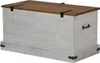 vidaXL Cassapanca HALDEN Bianco 91x48x47 cm in legno di Anteprima dell’immagine prodotto 5