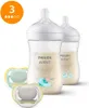 Two Philips Avent baby bottles and two pacifiers are displayed against a white background. Náhľad obrázku produktu