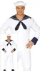 Traje de marinero para hombre, tallas M-XL, talla: L Vista previa de la imagen del producto 8