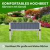 A raised garden bed filled with herbs is shown in a lush green garden setting. Produktbild-Vorschau