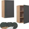 Hängeschrank Vicco Fame-Line Anthrazit-Gold 45 cm, Model Produktbild-Vorschau 5