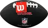 A black NFL football with a red Wilson tag and NFL logo. Náhled obrázku produktu