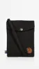 A black Fjällräven Pocket crossbody bag is shown against a white background. Produktbild-Vorschau