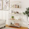 A bookshelf in a room with a couch and a plant. Podgląd zdjęcia produktu