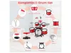Batteria COSTWAY con tastiera e sgabello, batteria jazz con Anteprima dell’immagine prodotto 7