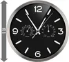 BRESSER MyTime DCF Thermo-/ Hygro- Horloge murale 25cm noir Voir les images du produit 6