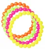 Neonfarbene Disco-Armbänder 80er Jahre, 4 Stück. Produktbild-Vorschau 2