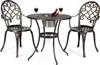 A bistro set with two chairs and a round table, set against a white background. Náhľad obrázku produktu