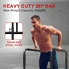 Adjustable Dip Bar Station, Heavy Duty Parallette & Produktbild-Vorschau 3