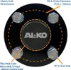 4.kit rimorchio 80/4.00x8 Ruote 6ply P811 4/100mm PCD Mozzo Anteprima dell’immagine prodotto 7
