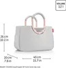 A product shot of a shopping bag with dimensions and volume information. Náhľad obrázku produktu