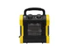 A yellow and black portable electric heater is shown against a white background. Produktbild-Vorschau