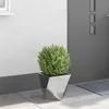 vidaXL Pflanzkübel Silber 30 x 30 x 30 cm Verzinkter Stahl Produktbild-Vorschau 4