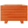 vidaXL Pflanzkübel Wachsbraun 40x40x26,5 cm Massivholz Produktbild-Vorschau 5