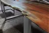 Esstisch Baumkante massiv Akazie nussbaum 160 x 85 silber Produktbild-Vorschau 5