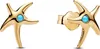 Boucles d'oreilles étoile de mer pour femmes, or IP de Voir les images du produit 1