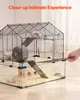 VEVOR Klietka pre škrečka, 360° pohľad Priehľadné obydlie Náhľad obrázku produktu 6