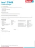 A product information sheet for tesa 51608 PET-Vliesklebeband. Podgląd zdjęcia produktu
